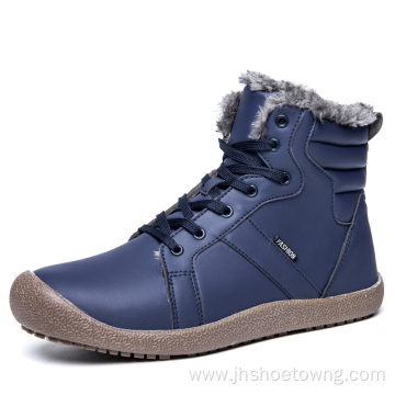 Mens Waterproof Leather Ankle Booties